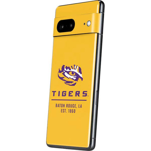 LSU Tigers Baton Rouge Yellow Pixel Skins